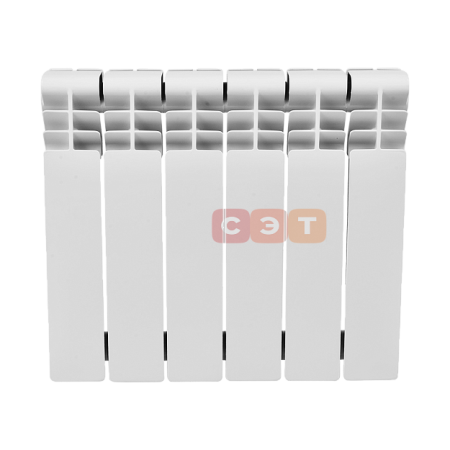 Радиатор алюминиевый SMART Install Easy One 350 (80мм, ΔТ₀=70 °С= 108 Вт) 10 секций